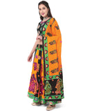 Banjara India Cotton Long Flair Aari Embroidery Kutch Work (Lehenga Choli) Chaniya Choli Set with Dupatta-(CC-DHINGALI-01)