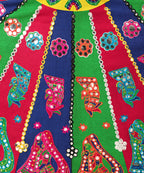 Banjara India Cotton Long Flair Aari Embroidery Kutch Work (Lehenga Choli) Chaniya Choli Set with Dupatta -(CC-DHINGALI-02)