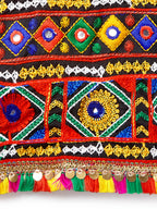 Banjara India Kutchi Emboidered Black Girls Chaniya Choli with Dupatta (CC-DMND) - Black