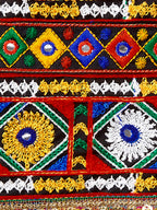 Banjara India Kutchi Emboidered Black Girls Chaniya Choli with Dupatta (CC-DMND) - Orange