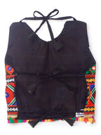 Banjara India Kutchi Emboidered Black Girls Chaniya Choli with Dupatta (CC-DMND) - Red