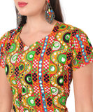 Banjara India Cotton Long Flair Aari Embroidery Kutch Work (Lehenga Choli) Chaniya Choli Set with Dupatta-GOL06