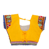 Kutchi Embroidered Cotton Chaniya Choli Set For Girls (CC-GOL) - Yellow