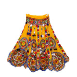 Kutchi Embroidered Cotton Chaniya Choli Set For Girls (CC-GOL) - Yellow