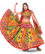 Banjara India Cotton Long Flair Aari Embroidery Kutch Work