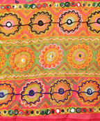 Banjara India Cotton Long Flair Aari Embroidery Kutch Work