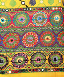Banjara India Cotton Long Flair Aari Embroidery Kutch Work (Lehenga Choli) Chaniya Choli Set with Dupatta-KAJU02