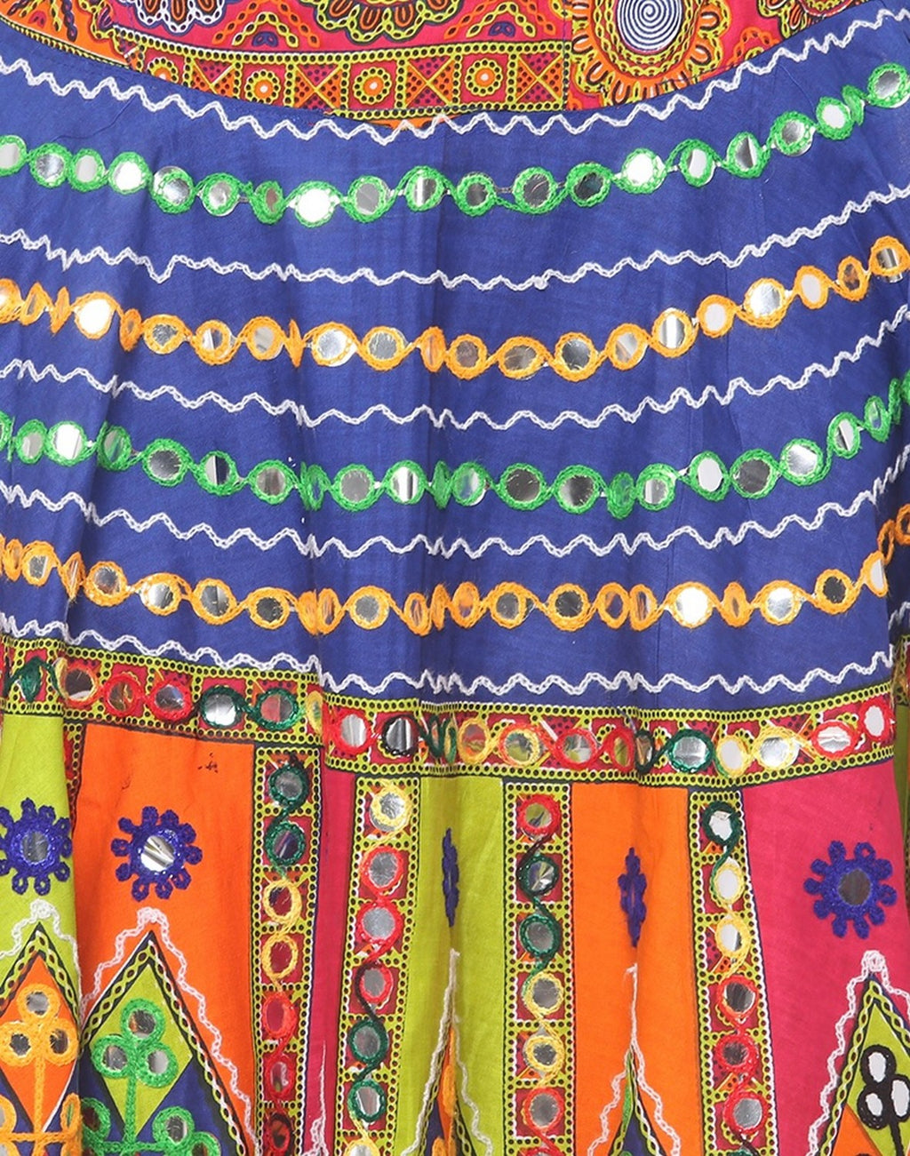 Banjara India Cotton Long Flair Aari Embroidery Kutch Work
