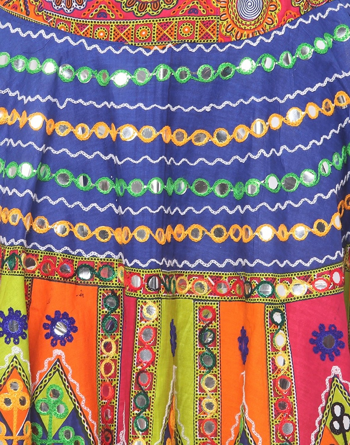 Banjara India Cotton Long Flair Aari Embroidery Kutch Work