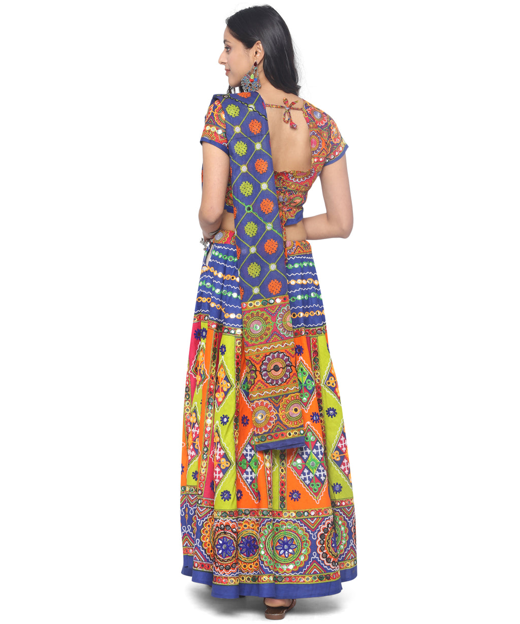 Banjara India Cotton Long Flair Aari Embroidery Kutch Work