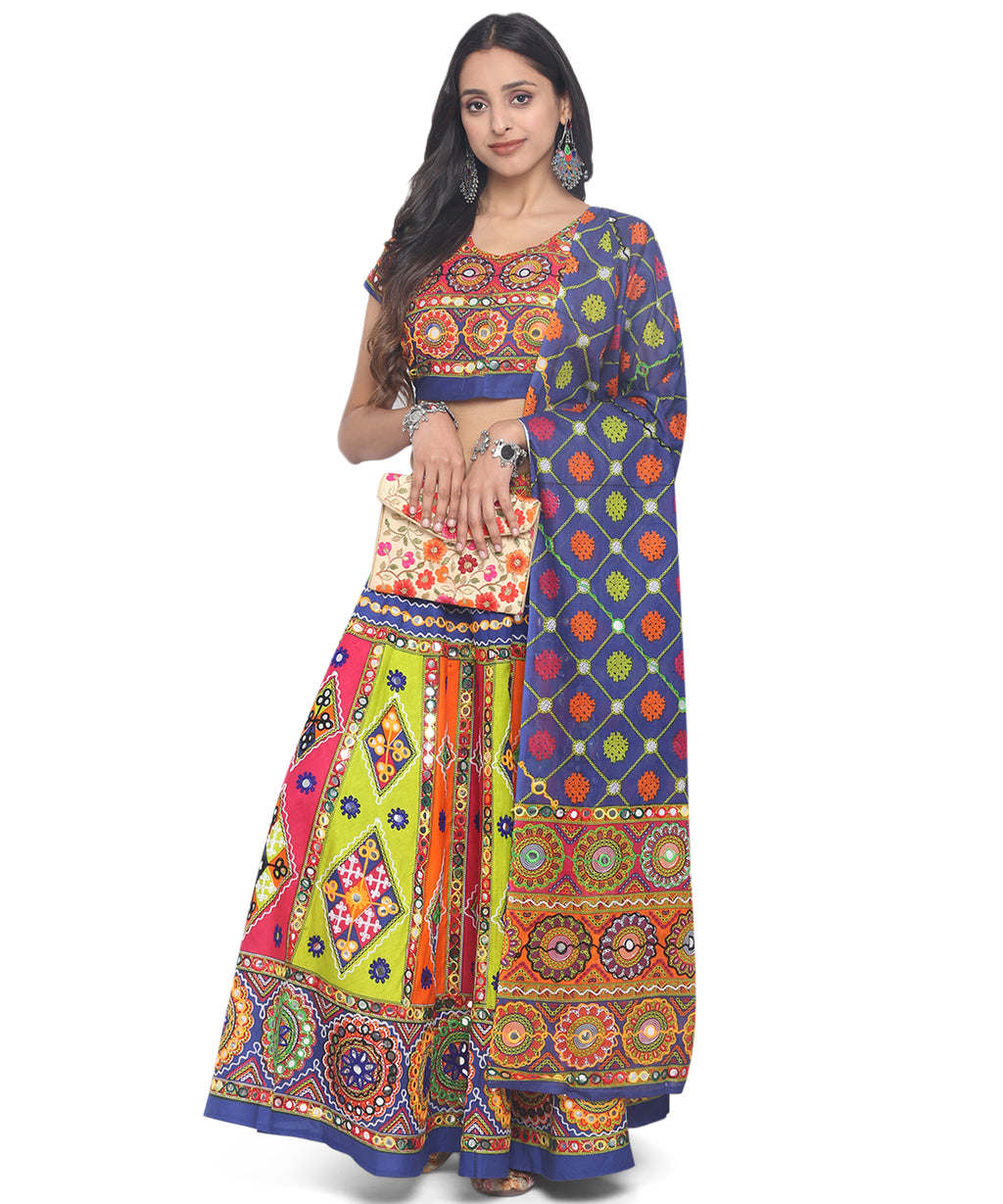 Banjara India Cotton Long Flair Aari Embroidery Kutch Work