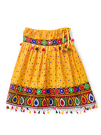 Banjara India Kutchi Emboidered Black Girls Chaniya Choli with Dupatta (CC-POP) - Mango