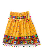 Banjara India Kutchi Emboidered Black Girls Chaniya Choli with Dupatta (CC-POP) - Mango