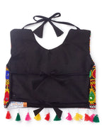 Banjara India Kutchi Emboidered Black Girls Chaniya Choli with Dupatta (CC-POP) - Mango