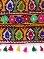 Banjara India Kutchi Emboidered Black Girls Chaniya Choli with Dupatta (CC-POP) - White