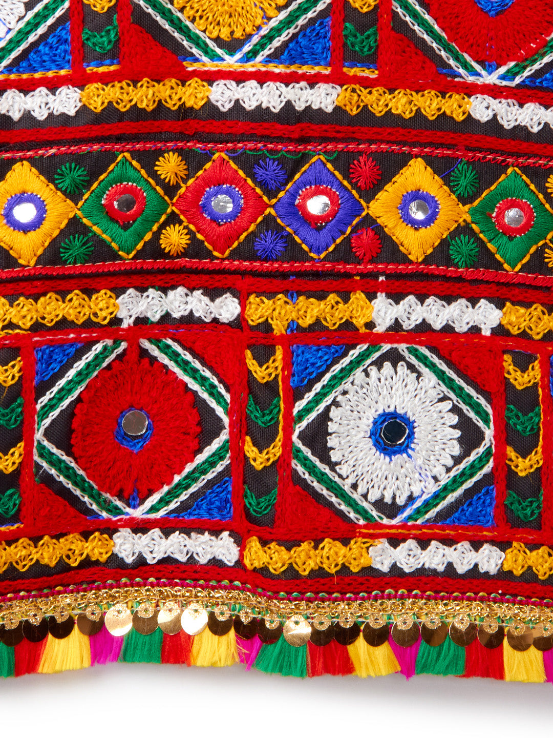 Banjara India Kutchi Emboidered Blue Girls Chaniya Choli with Dupatta (CC-PTW) - Blue