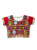 Banjara India Kutchi Emboidered Blue Girls Chaniya Choli with Dupatta (CC-PTW) - Yellow