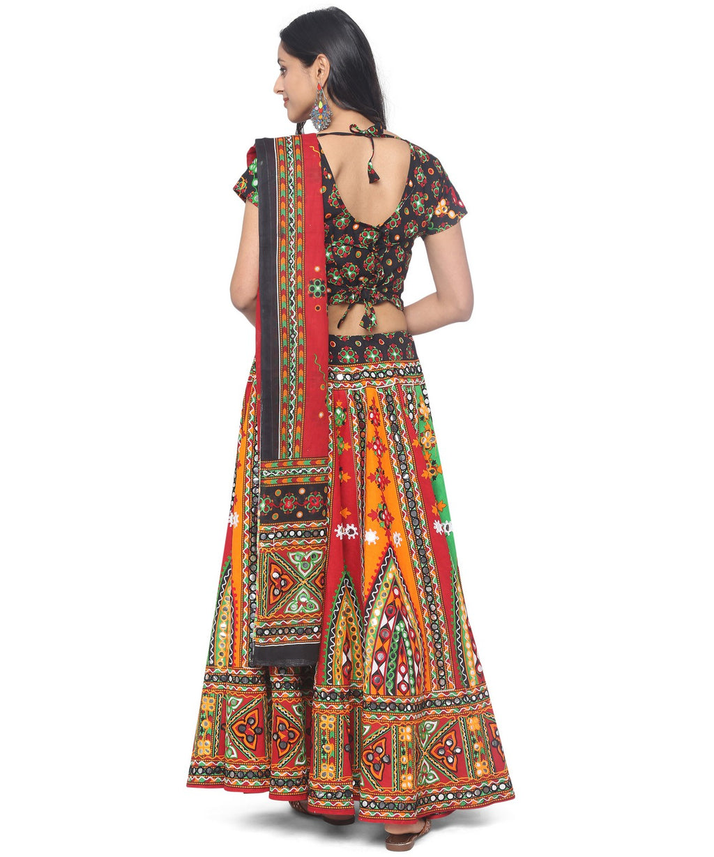 Banjara India Cotton Long Flair Aari Embroidery Kutch Work