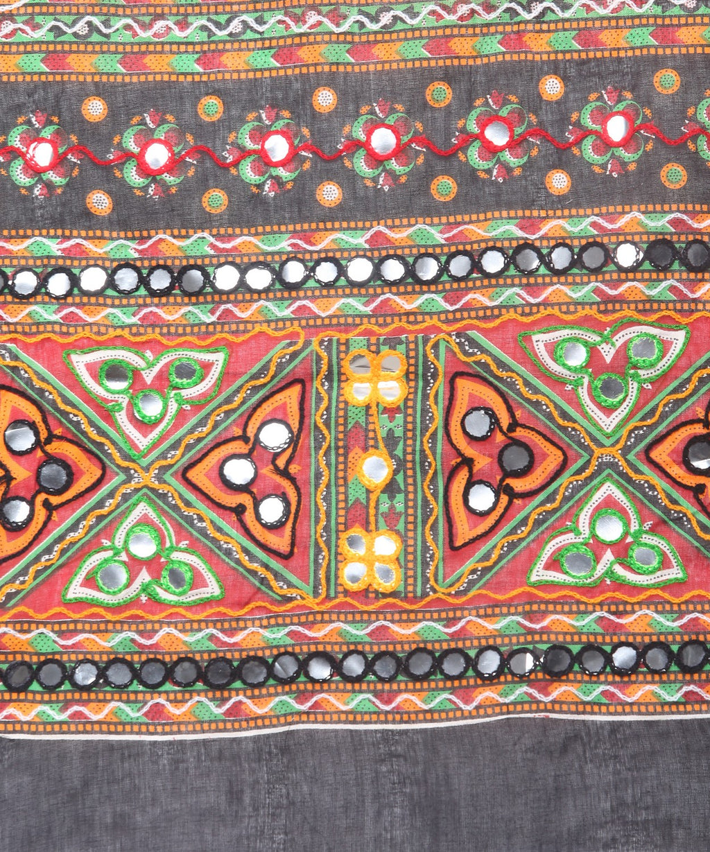 Banjara India Cotton Long Flair Aari Embroidery Kutch Work