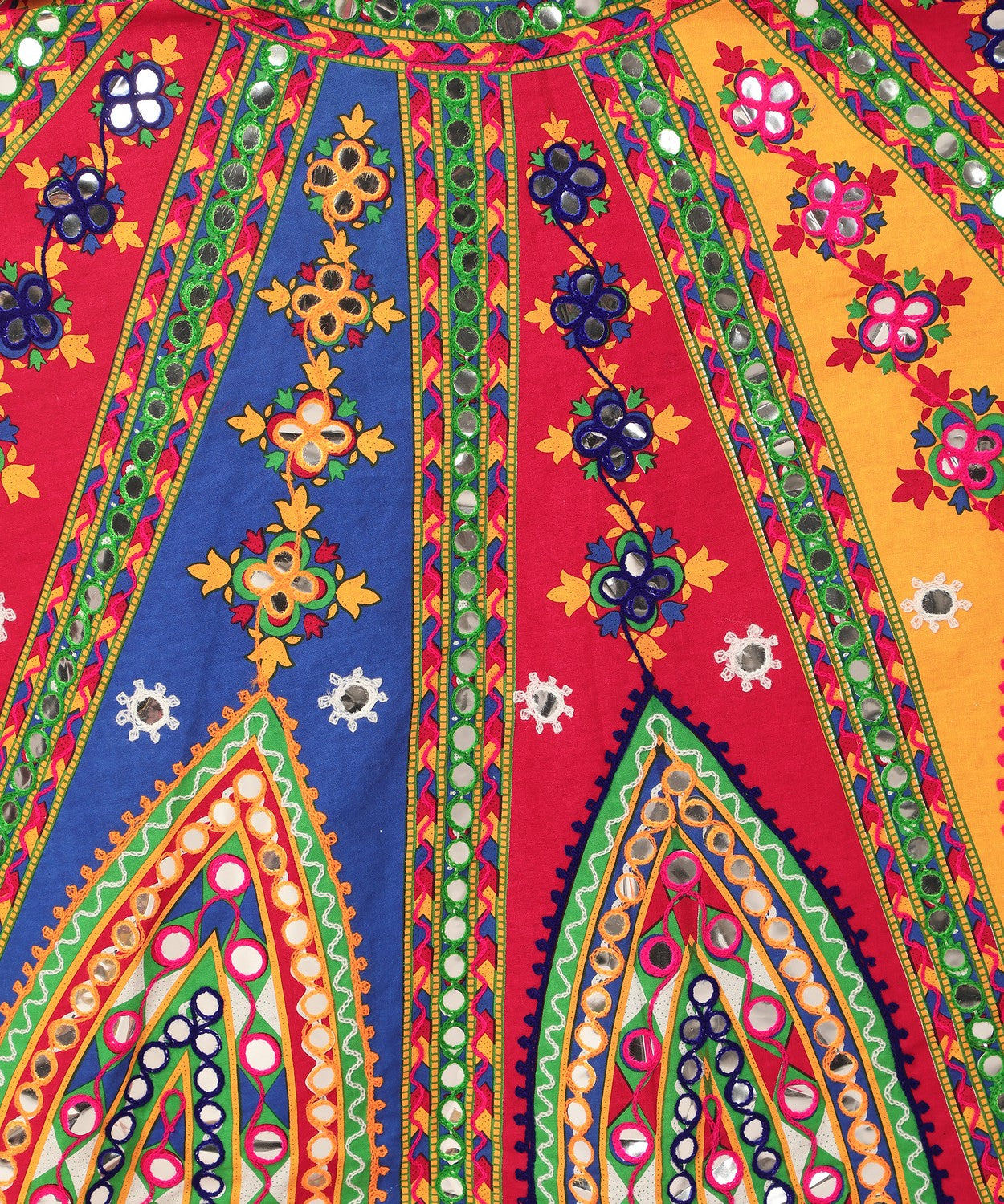 Banjara India Cotton Long Flair Aari Embroidery Kutch Work