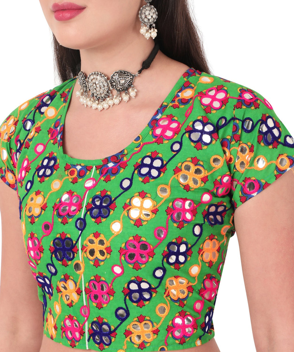 Banjara India Cotton Long Flair Aari Embroidery Kutch Work