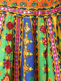 Banjara India Cotton Long Flair Aari Embroidery Kutch Work (Lehenga Choli) Chaniya Choli Set with Dupatta-Temple-07