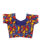Kutchi Embroidered Cotton Chaniya Choli Set For Girls (CC-TGL) - Blue