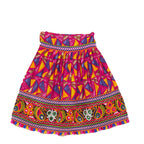 Kutchi Embroidered Cotton Chaniya Choli Set For Girls (CC-TGL) - Pink