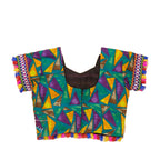 Kutchi Embroidered Cotton Chaniya Choli Set For Girls (CC-TGL) - Green + Dupatta