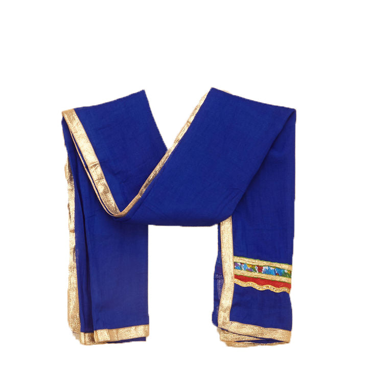 Kutchi Embroidered Cotton Chaniya Choli Set For Girls (CC-TGL) - Green + Dupatta