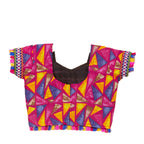 Kutchi Embroidered Cotton Chaniya Choli Set For Girls (CC-TGL) - Pink + Dupatta