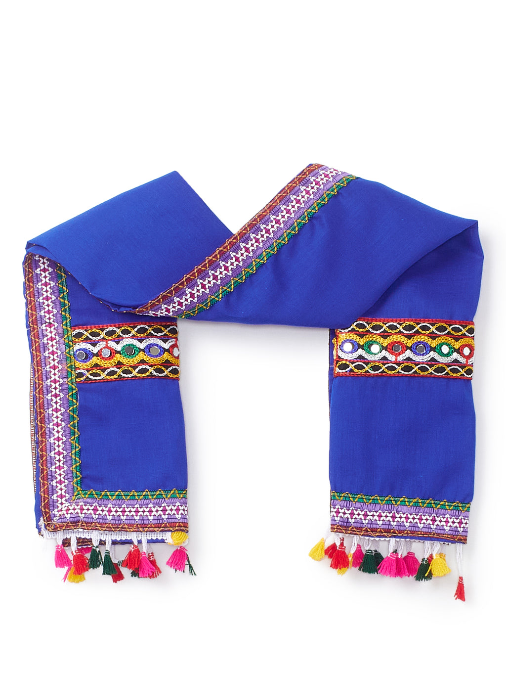 Banjara India Kutchi Embroidered Green Girls Chaniya Choli with Dupatta (CC1-BWR) - Green