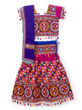 Banjara India Kutchi Embroidered Pink Girls Chaniya Choli with Dupatta (CC1-BWR) - Pink