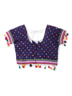 Banjara India Kutchi Emboidered Black Girls Chaniya Choli with Dupatta (CC1-POP) - Navy