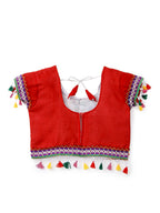Banjara India Kutchi Emboidered Black Girls Chaniya Choli with Dupatta (CC1-RJS) - Black