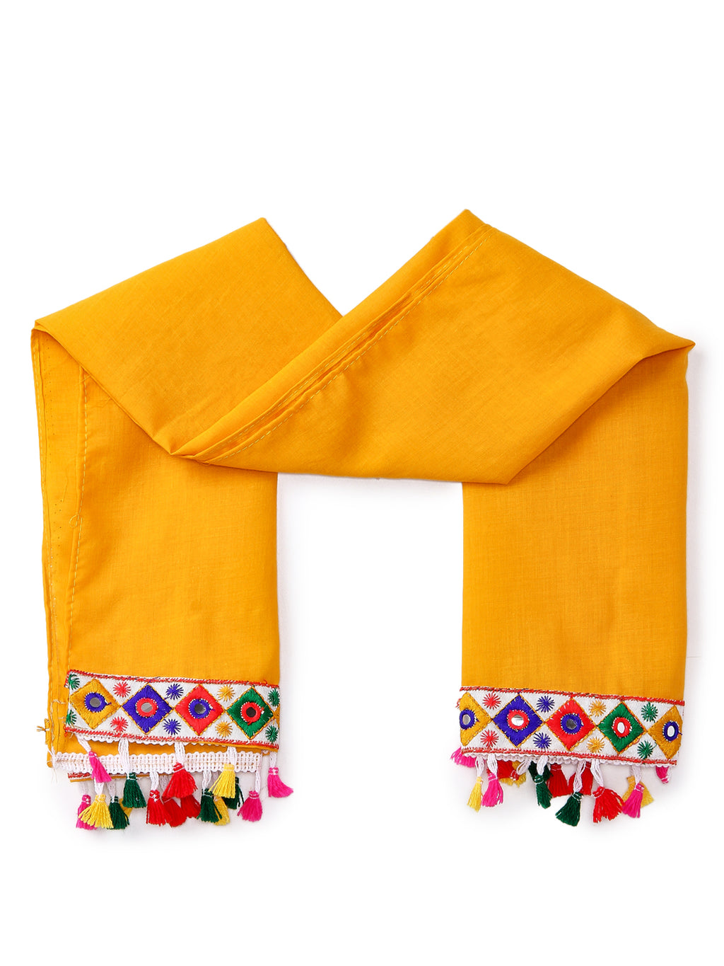 Banjara India Kutchi Emboidered Black Girls Chaniya Choli with Dupatta (CC1-RJS) - Red