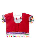 Banjara India Kutchi Emboidered Black Girls Chaniya Choli with Dupatta (CC1-RJS) - Yellow