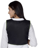 Cotton Kutchi Embroidered Short Jacket/Koti/Shrug (CJK-01) -Black