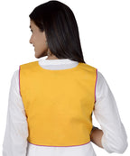 Cotton Kutchi Embroidered Short Jacket/Koti/Shrug (CJK-05) -Yellow