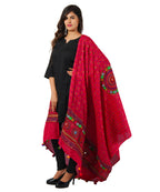 Pure Cotton Real Mirrorwork & Hand Embroidery Dupatta (Kutchi Chakkar) Pink - CKR09