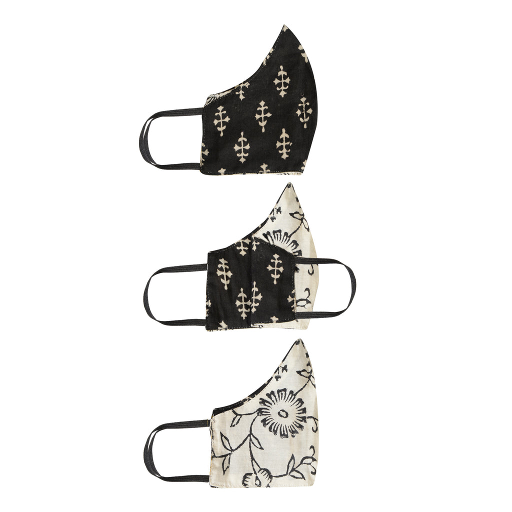Gamthi Cotton Womens 2 layers Face Mask by (Assorted colours/designs)
