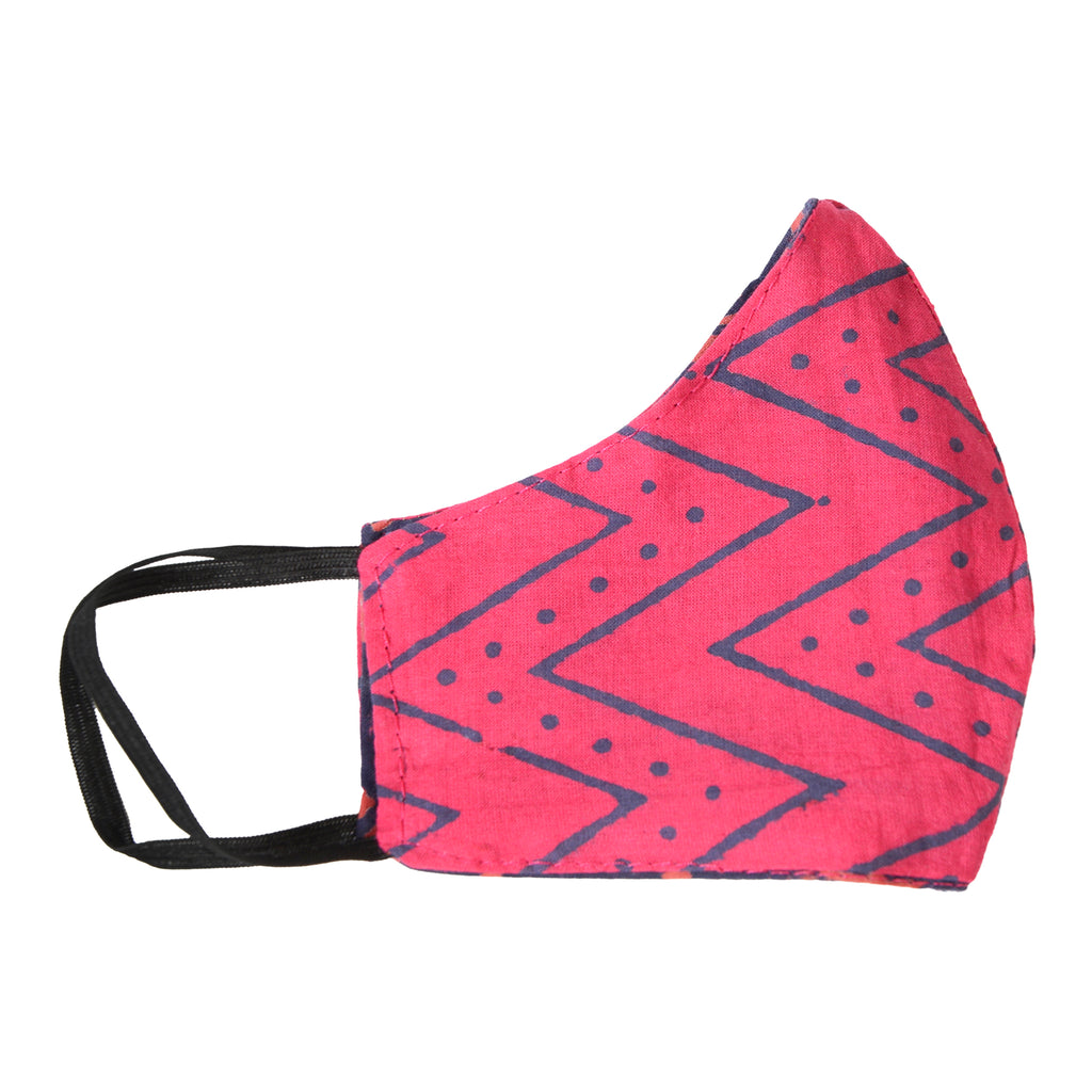 Gamthi Cotton Womens 2 layers Face Mask by (Assorted colours/designs)