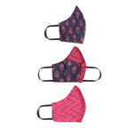 Gamthi Cotton Womens 2 layers Face Mask by (Assorted colours/designs)