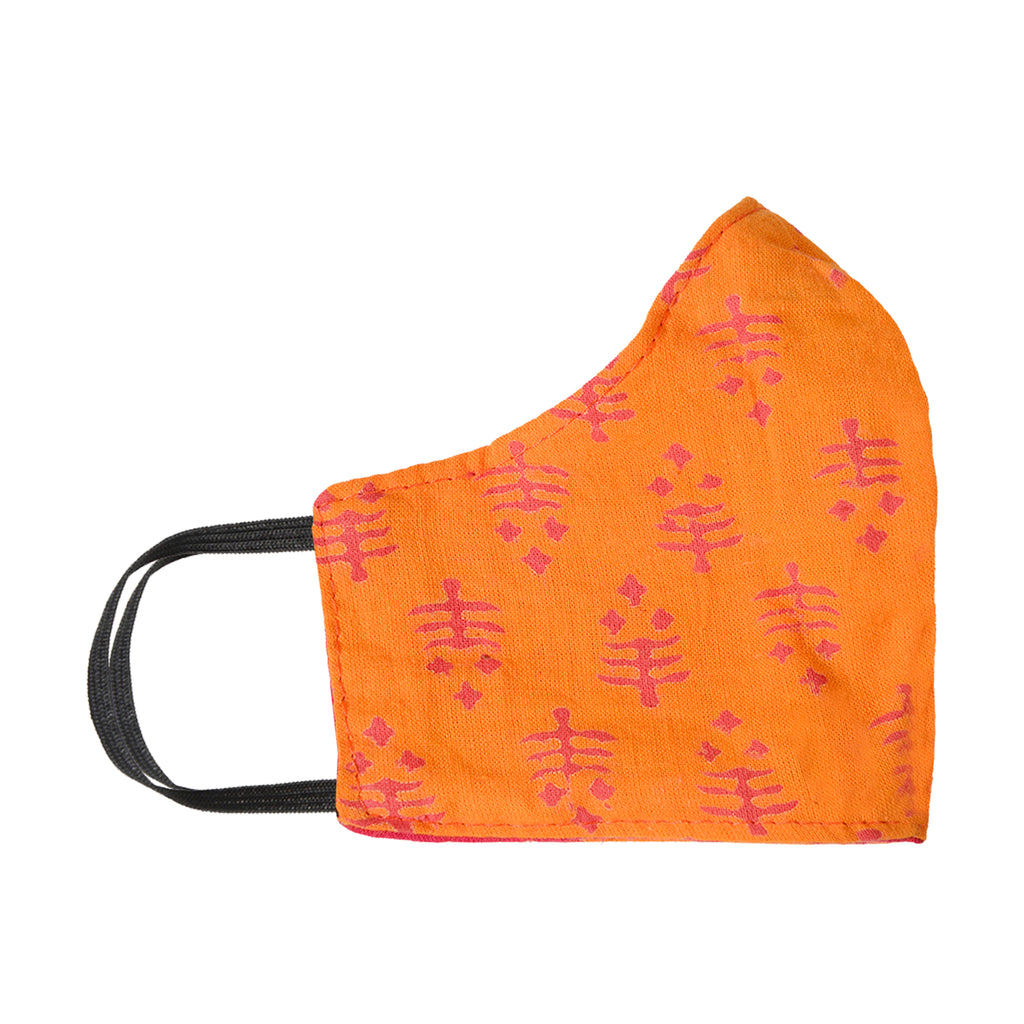 Gamthi Cotton Womens 2 layers Face Mask by (Assorted colours/designs)