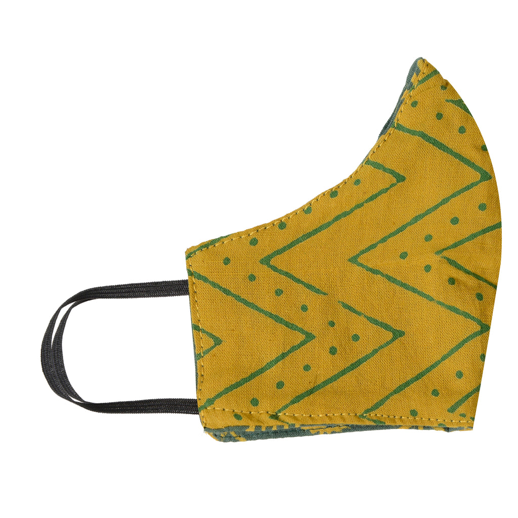 Gamthi Cotton Womens 2 layers Face Mask by (Assorted colours/designs)