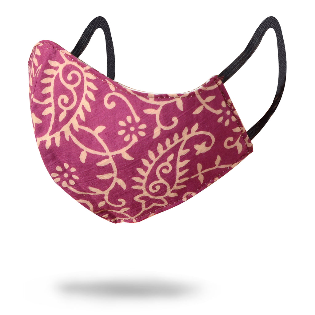 Gamthi Cotton Womens 2 layers Face Mask by (Assorted colours/designs)