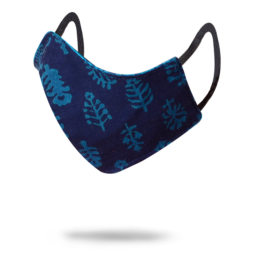 Gamthi Cotton Womens 2 layers Face Mask by (Assorted colours/designs)