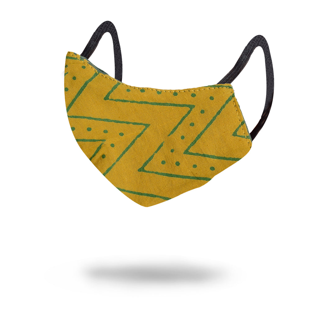 Gamthi Cotton Womens 2 layers Face Mask by (Assorted colours/designs)