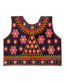 Star Embroidery Kids Ethnic Jacket - Black