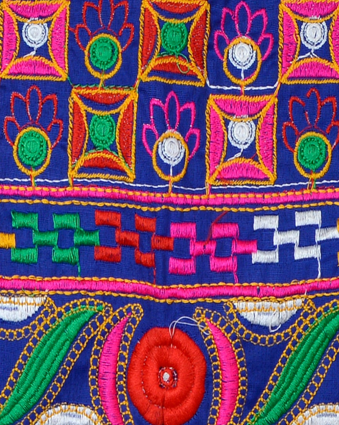 Square Kids Embroidered Ethnic Jacket - Blue